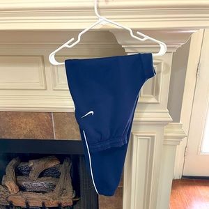 Nike Dri fit Joggers Navy Blue Youth XL (fits like Adult Small)